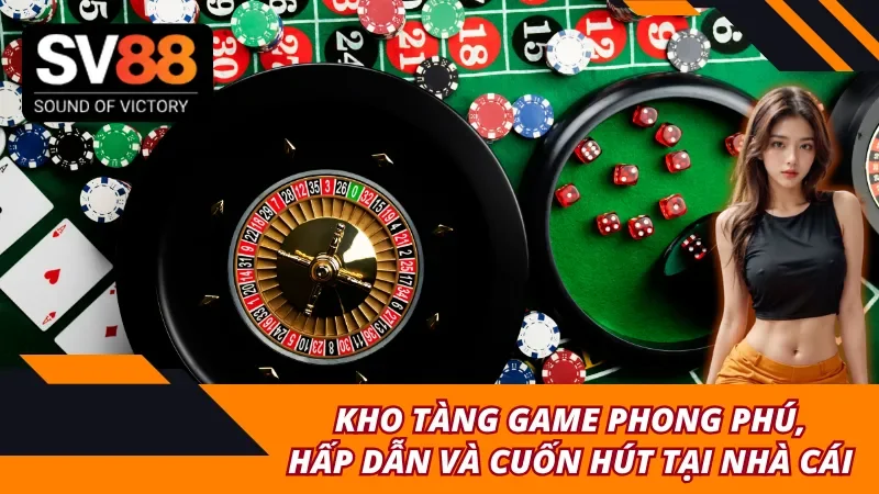 Hàng ngàn danh mục game đang chờ đón tại SV88
